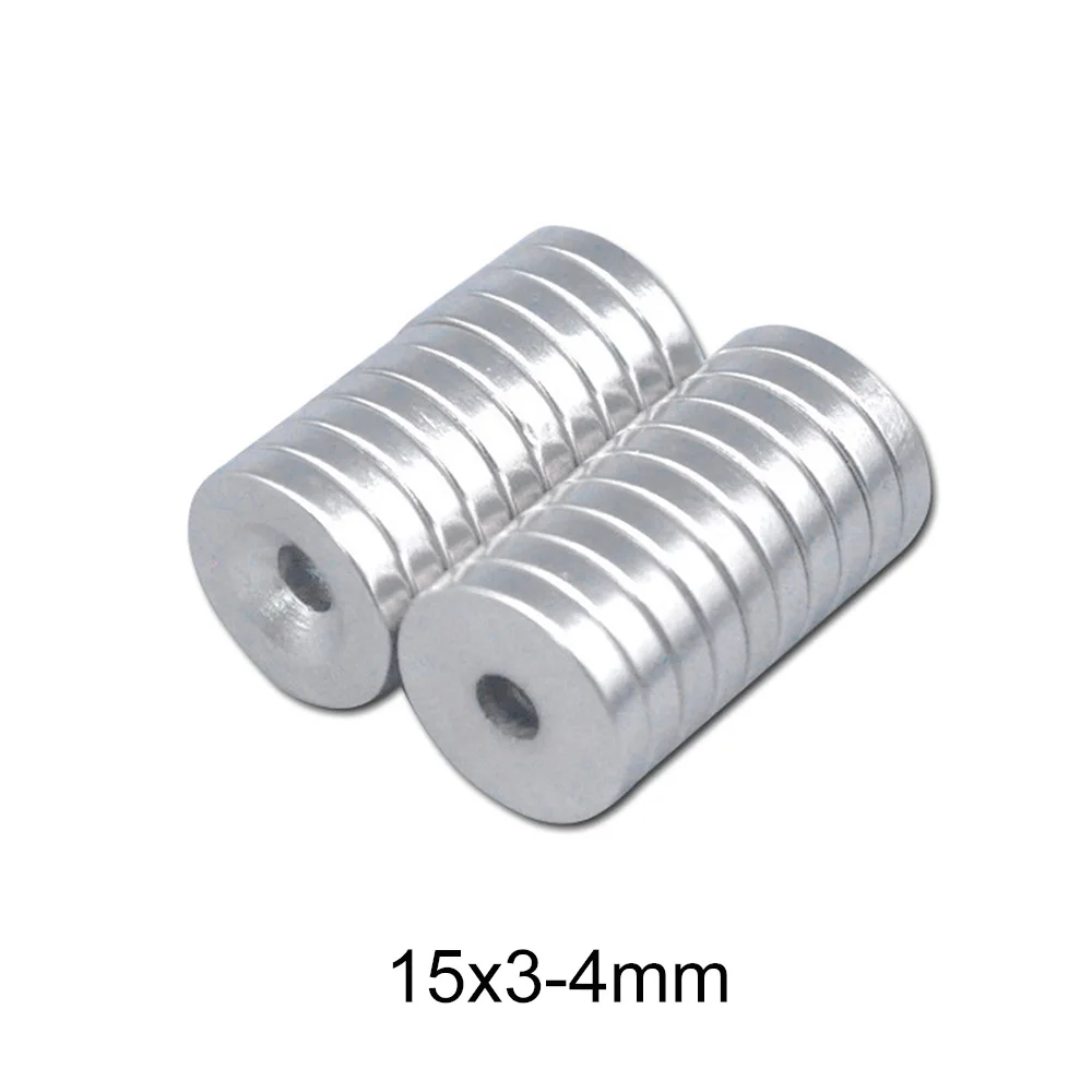 Неодимовый магнит, маленькие круглые потайные магниты 15 х3, 4 мм .