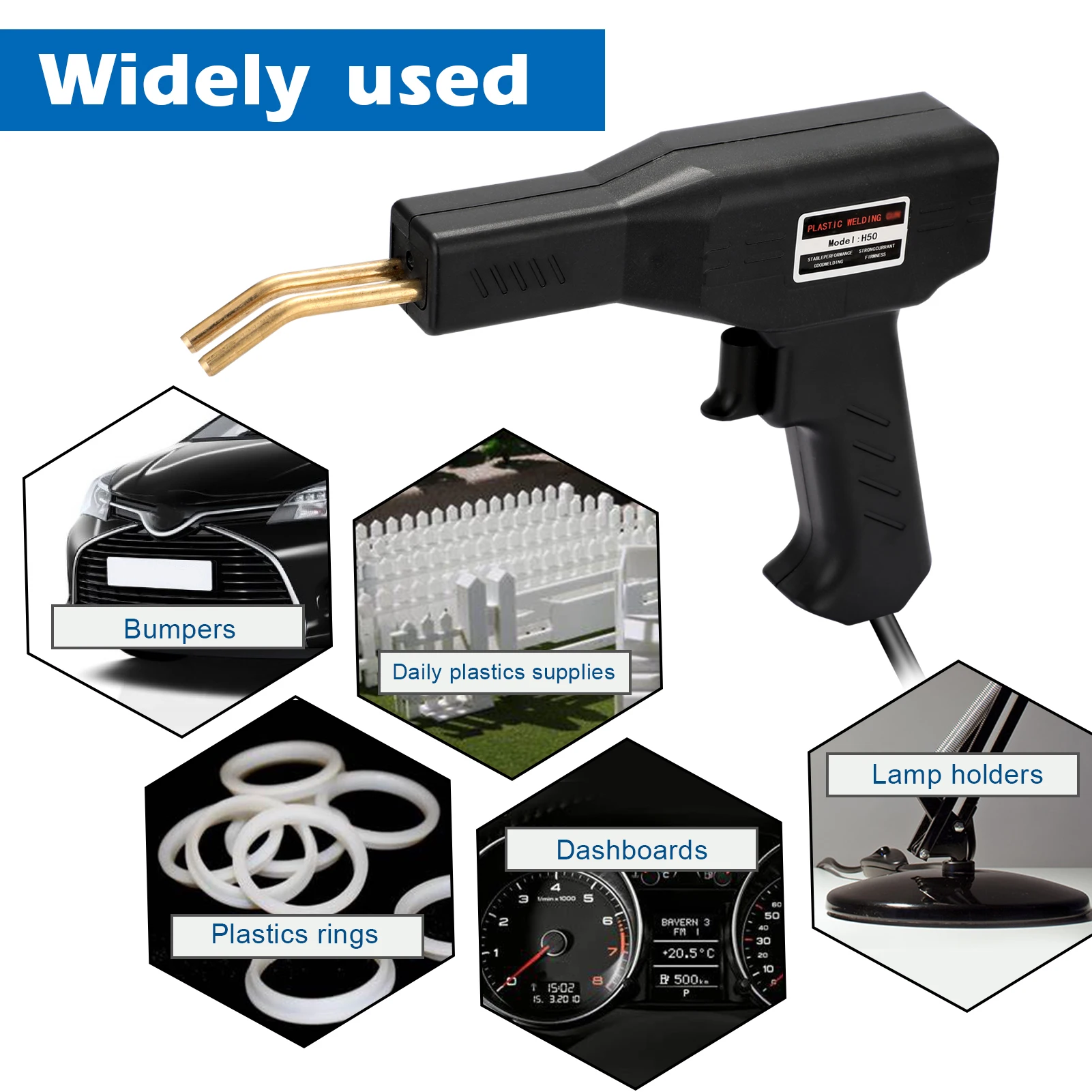 

Handy Plastics Welders Garage Tools Hot Staplers Machine Staple PVC Repairing Machine Car Bumper Repairing Stapler Welding Tool