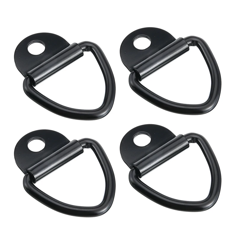 4 шт Черный Нержавеющая сталь грузовой галстук вниз крепления ротационное