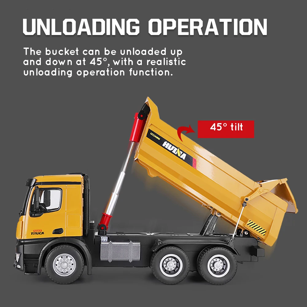 huina 114 rc седельный тягач caterpillar литья п