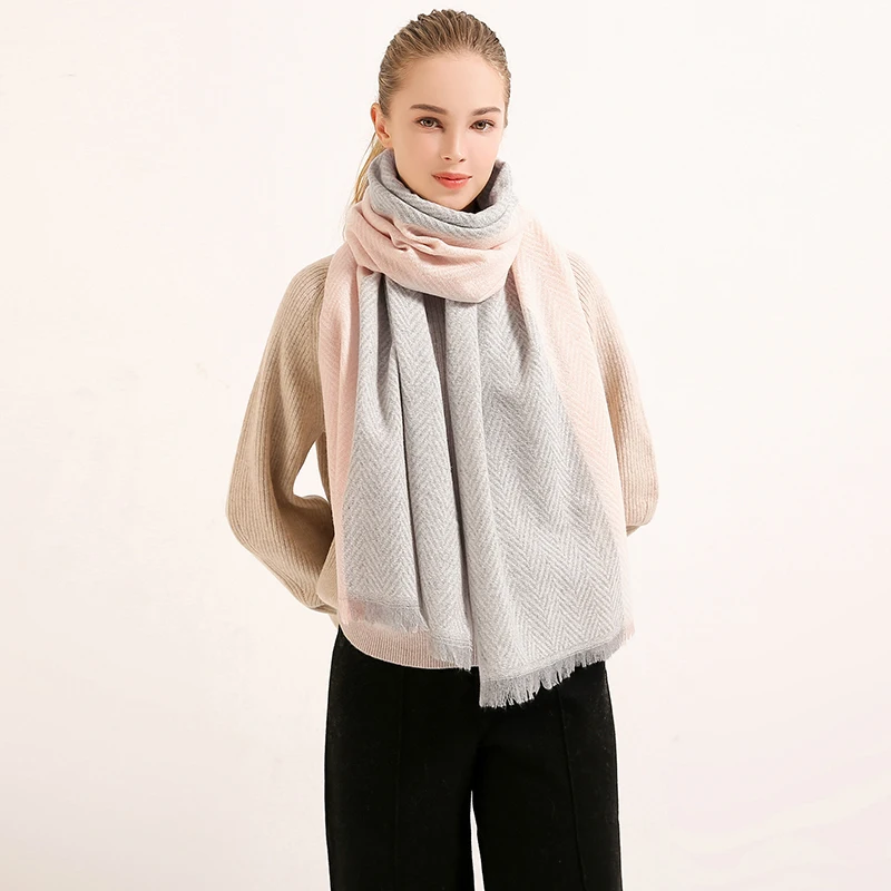Зимняя шерстяная одежда шарф для женщин 2021 бренд платки и обертывания женский