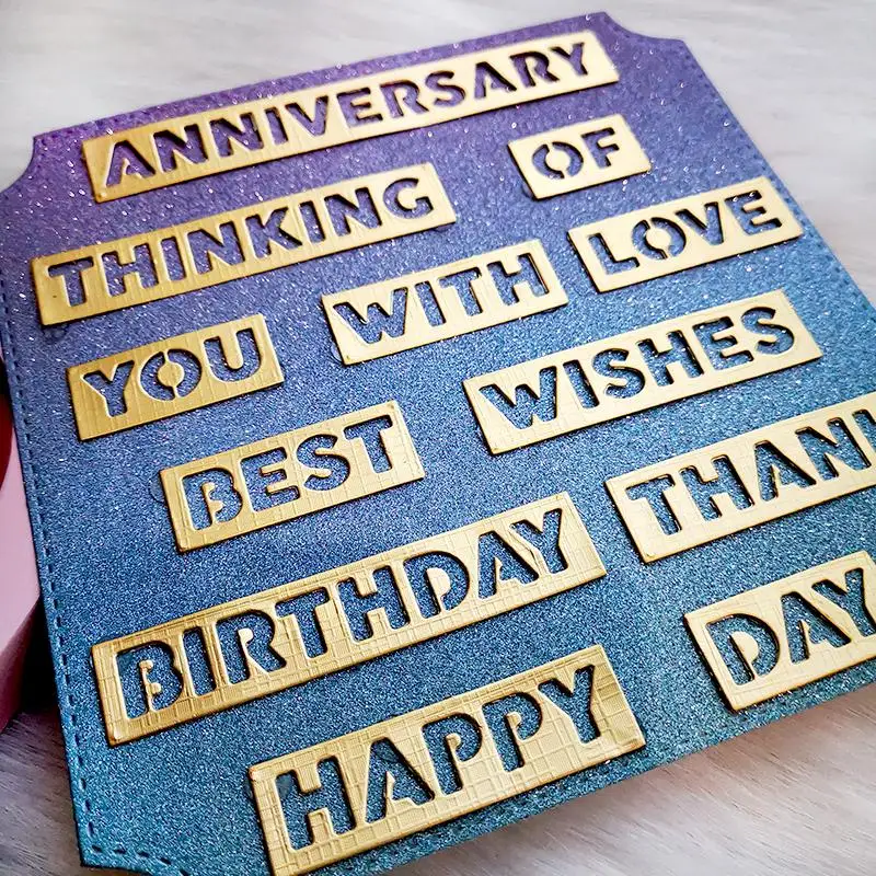 

YPP ремесло слова металлические Вырубные штампы трафареты для скрапбукинга/фотоальбом декоративное тиснение бумажные карты