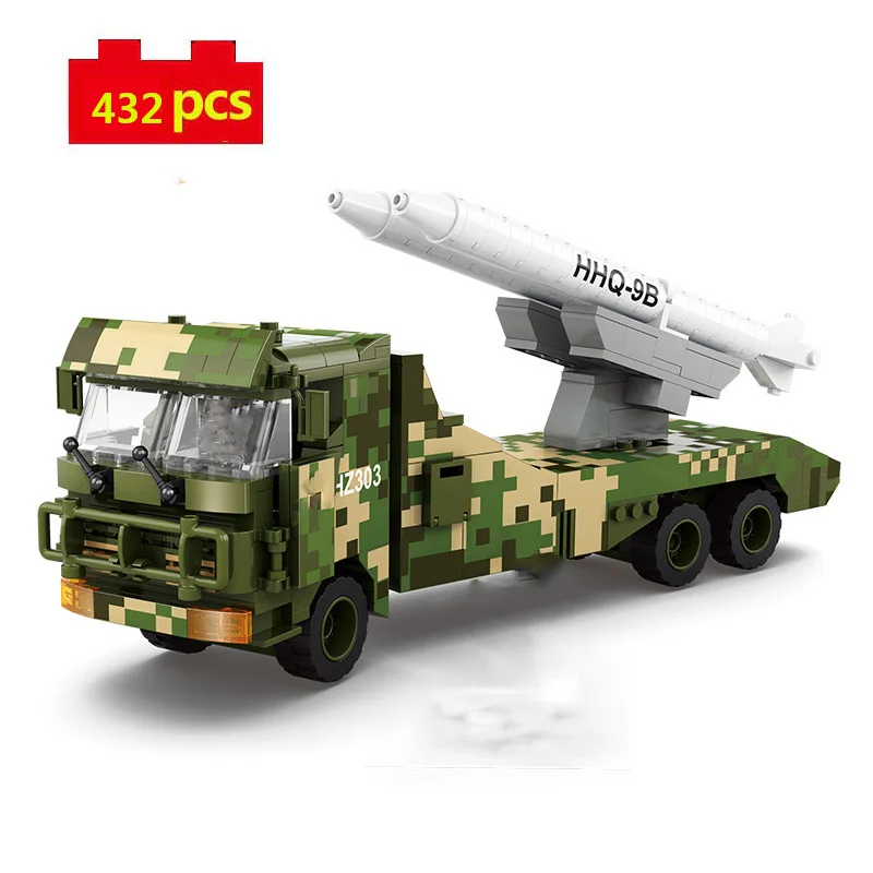 

Military Series World War II Chinese Army HQ-9B air defense missile soldier Figures DIY Model Building Blocks Bricks Toys Gifts