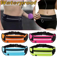 fitness portable sports pockets unisex waist belt bum bag jogging running travel pouch keys mobile money sport waist pack