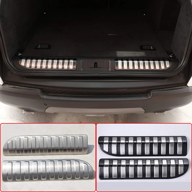 Защитная Накладка на порог заднего бампера из нержавеющей стали 2 шт. для Land Rover