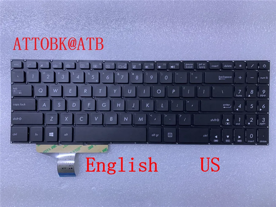

Russian/English Laptop Keyboard For Asus N580 M580VD X580 M580 N580V NX580 N580VD N580VN N580GD US keyboard With backlight