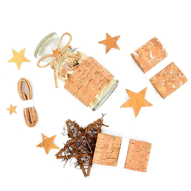 5mm/50mm*1m natural Wood Color Three-dimensional Soft Cork Fabric Patchwork For Bags DIY Garment Textile Sewing Clothes Handbags | Дом и сад