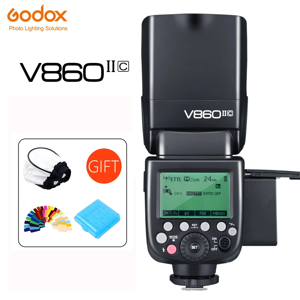 Godox V860II F S C 860II N O GN60 ttl HSS литий ионный аккумулятор Батарея Вспышка Speedlite для sony