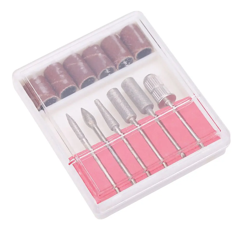 Набор наждачных фрез для дизайна ногтей 6 шт. набор полировки инструменты