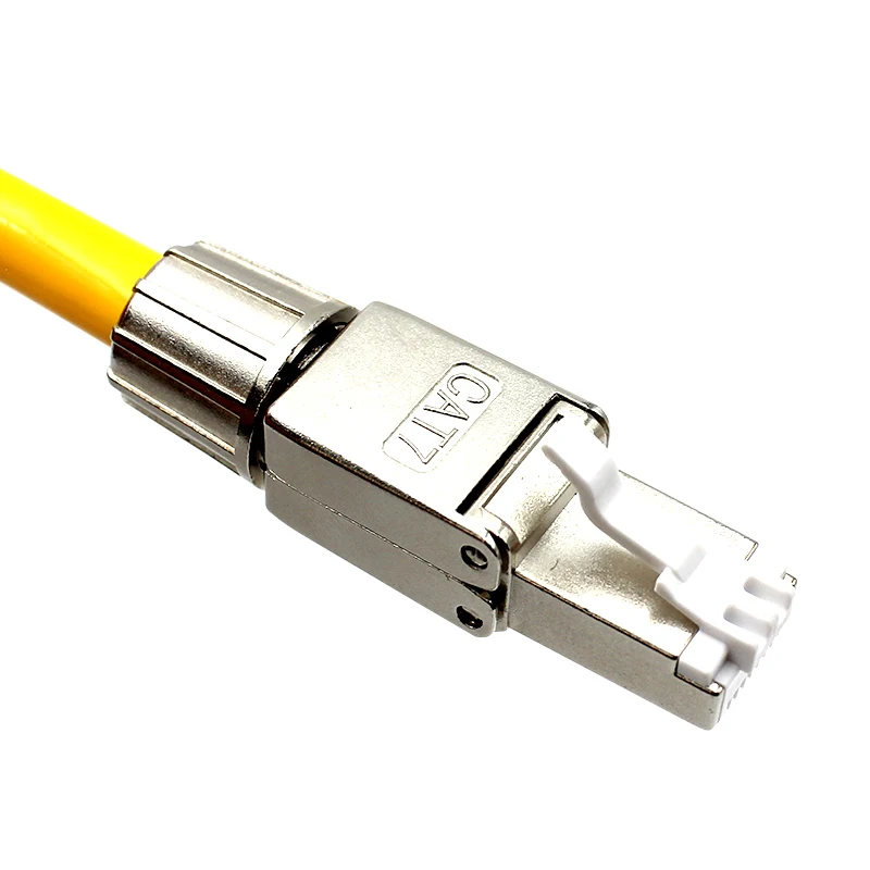 

Network Cable Crystal Head Computer Room Network Rj45 Shielded Seven-Category CAT7 Network Cable Clamp Connector