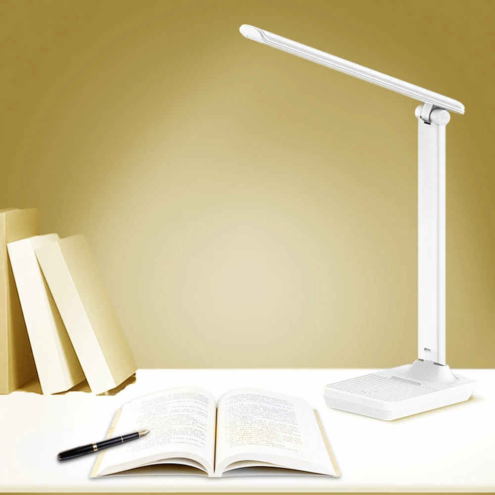 

Table Lamp Rechargeable 1200mAh Dimmable 3 Lights Color LED Desk Lamp Reading Book Lamp Foldable Morden Table Lamp LED Lamp