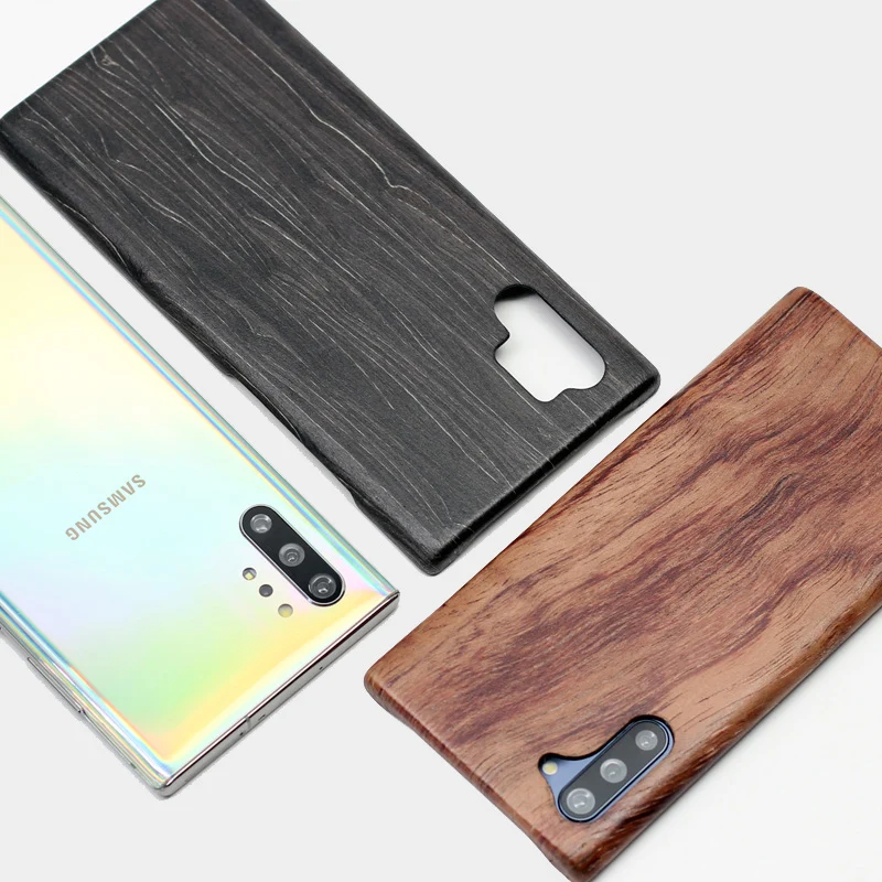 Чехол для телефона из натурального дерева Samsung Note 10 Plus note10 + чехол Note10 черного