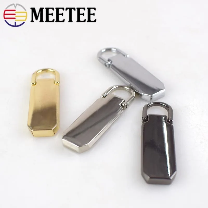 4pcs 41x12mm Detachable Metal Zipper Puller for 5# Sliders Pull Tab Repair Kits DIY Sewing Craft | Дом и сад