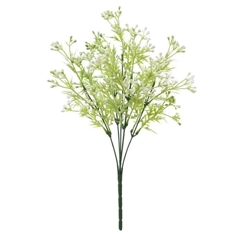 

Искусственные кустарники, 10 шт. искусственных зеленых цветов, искусственный пластиковый букет растений, свадебное украшение для дома и сад...