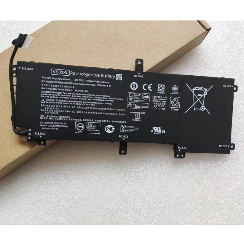 

Original VS03XL HSTNN-UB6Y TPN-I125 Laptop Battery For HP Envy 15.6" 15-AS014wm AS001NG AS024TU as000 as101ng as032TU as028TU