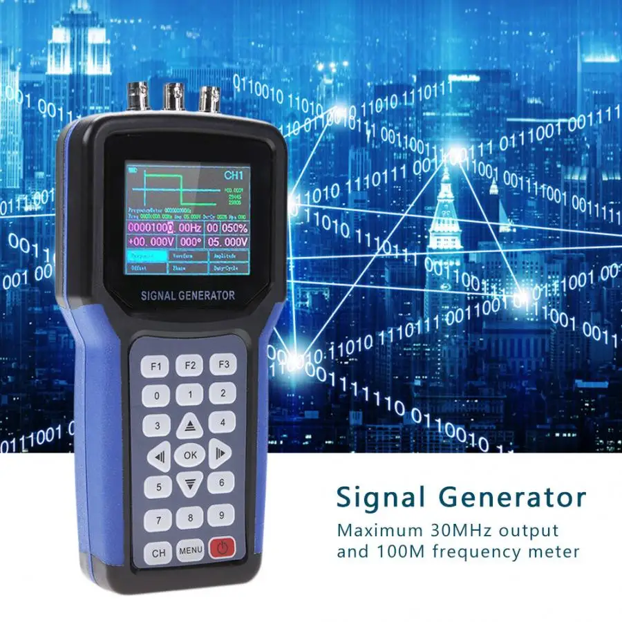 AC110-220V JDS2062A осциллограф мультиметр Ручной 30 МГц 2CH цифровой генератор сигналов частотомер S4R2 осциллограф комплект