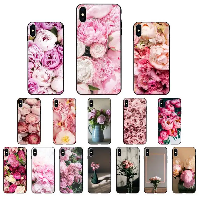 Babaite элегантный розовый фиолетовый пион на вазе чехол для телефона iPhone 11 pro XS MAX 8 7 6