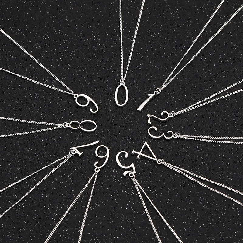 Модное Новое ожерелье в стиле хип-хоп с арабскими цифрами 0-9 подвеской на свитер