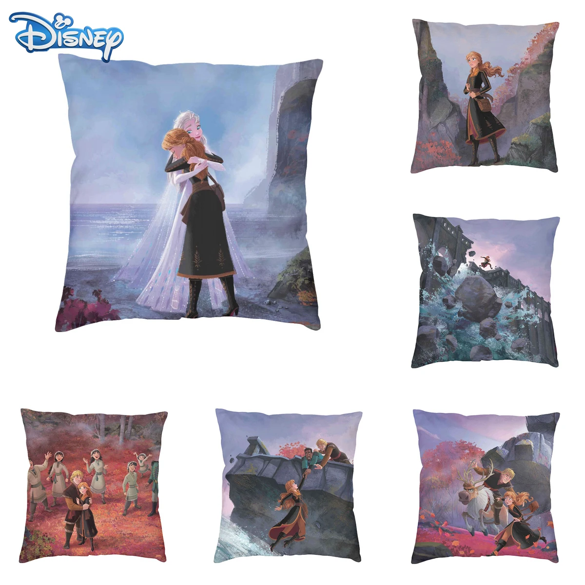 

Disney Cartoon Cushion Cover Frozen Elsa Anna Princess PillowCase Decorative/Nap Room Sofa Decorative pillows Baby Children Gift