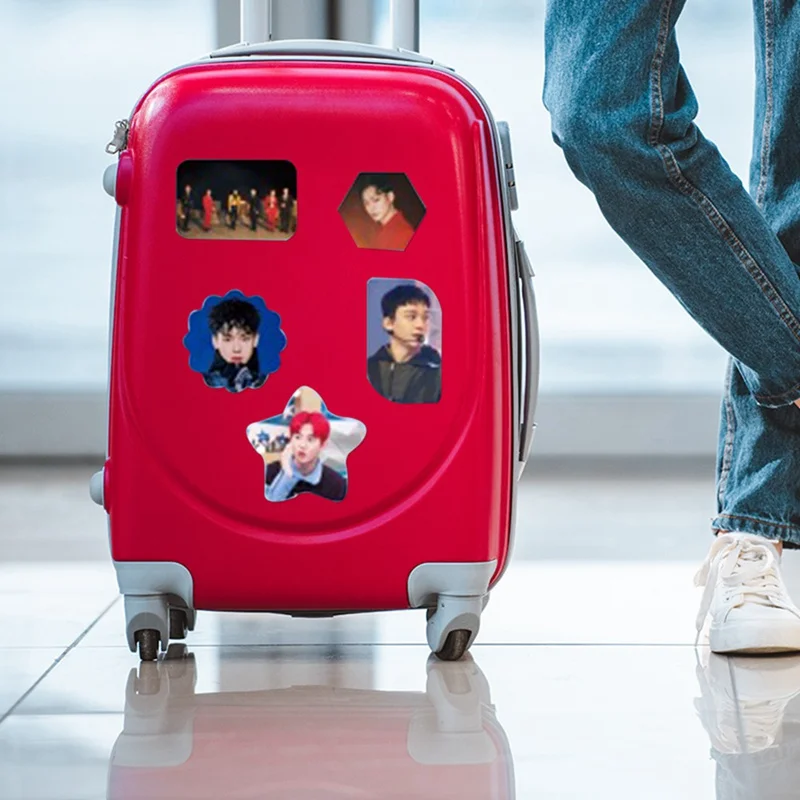 Новинка модная наклейка EXO на 12 листов клейкая бумага в виде хлопьев канцелярские