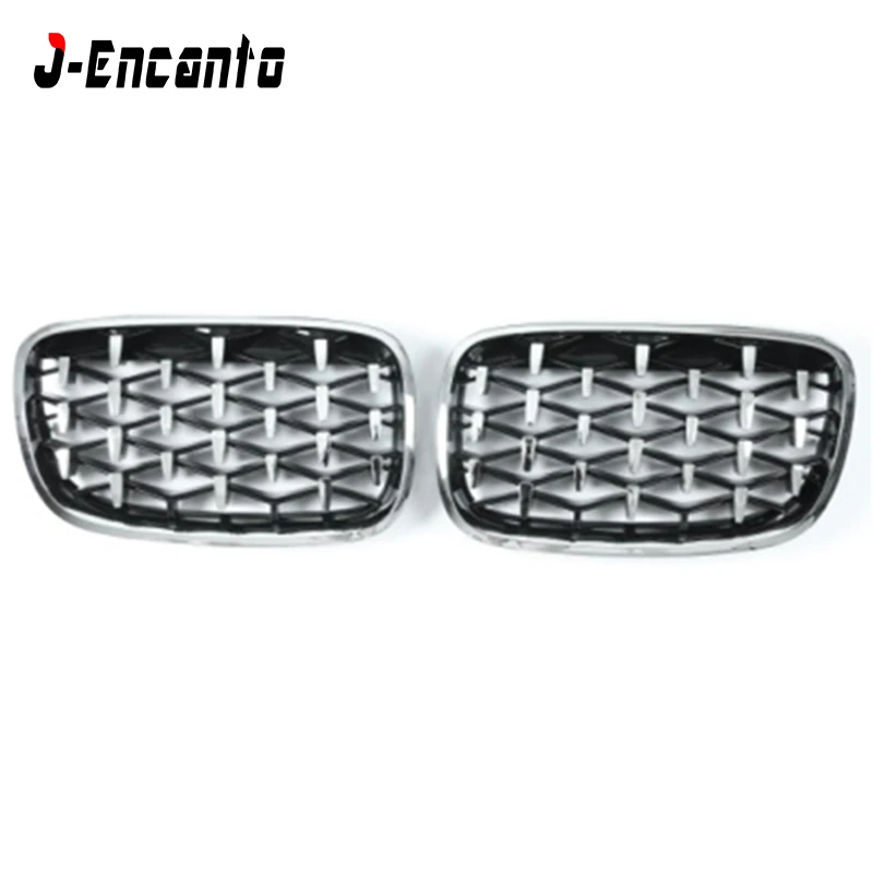 

Передняя радиаторная решетка для BMW X5 X6 E70 E71 2007-2014, бриллиантовая решетка в стиле метеор, передний бампер, Стайлинг автомобильной решетки, па...