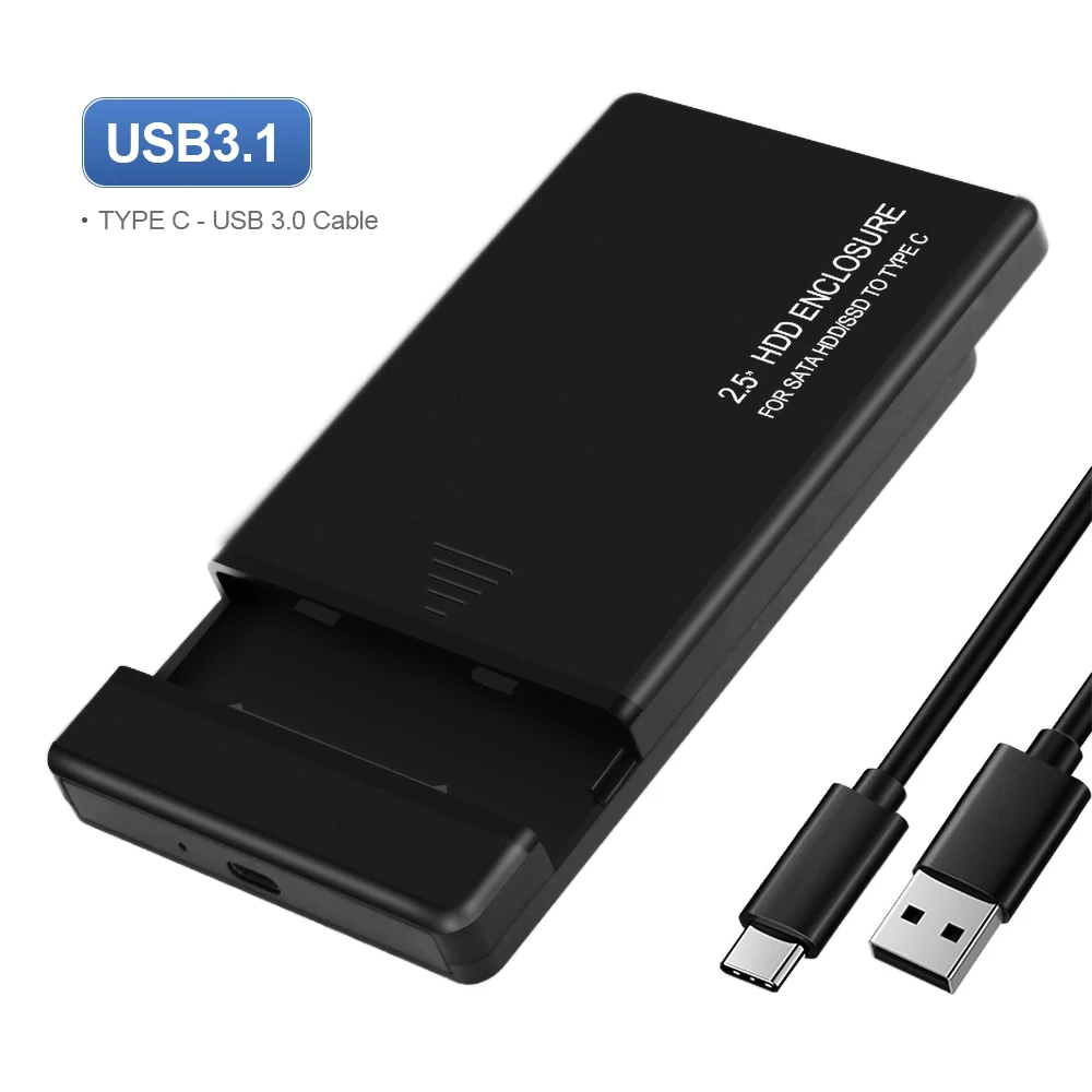 Yvonne HDD корпус 2 5 SATA к USB 3 0 жесткий диск Корпус для SSD коробка Type C 1 внешний