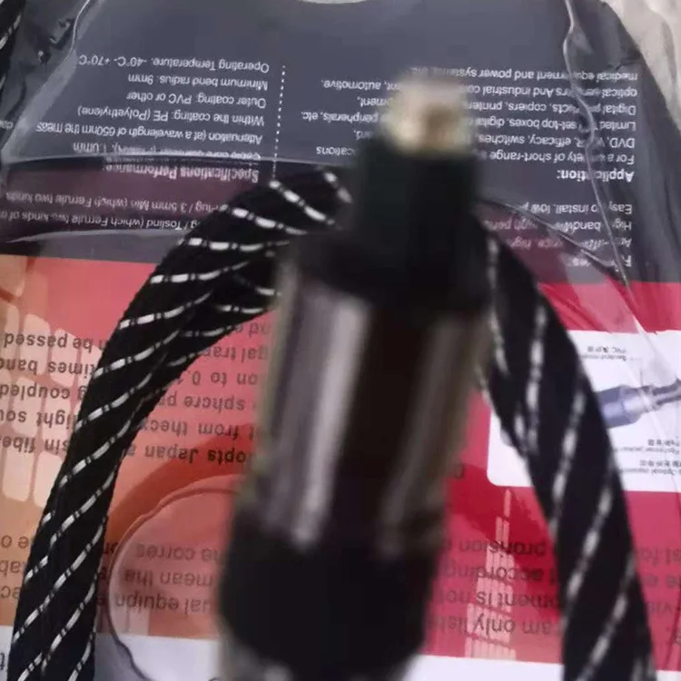 

High quality Digital Optical Audio Cable SPDIF Optical Fiber Square to Square Mouth Wire for car one color