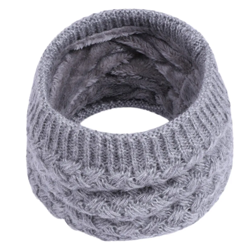 2021 NEW FASHION Children Winter Warm Scarf Boys Girls kids Baby Knitted Collar Neck Scarves rings hot Drop Shipping | Детская одежда и