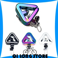 bicycle bells mtb creative colorful bells fixed gear triangle loud copper bell clip ring commemorative horn bicycle accessories