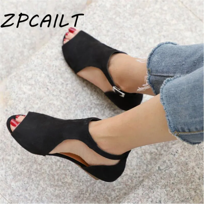 Zpcailt/Летние босоножки повседневные женские Босоножки с открытым носком на