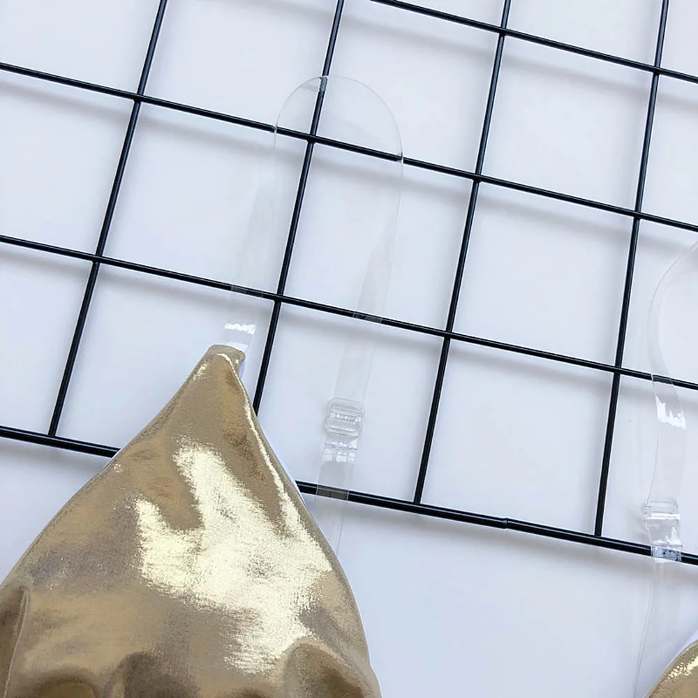 Золотой Бразильский Купальник с высокой талией женский купальный костюм