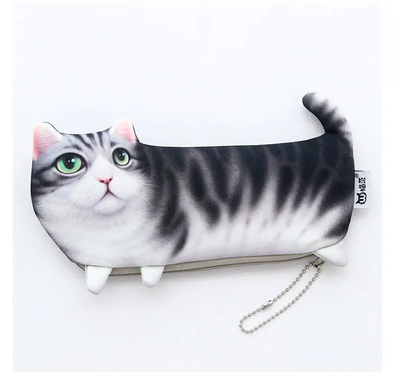 Школьный офисный карандаш, чехлы Kawaii, милый кот, мультяшная коробка для ручки, сумка, школьные принадлежности, канцелярские принадлежности, сумка для хранения 05169