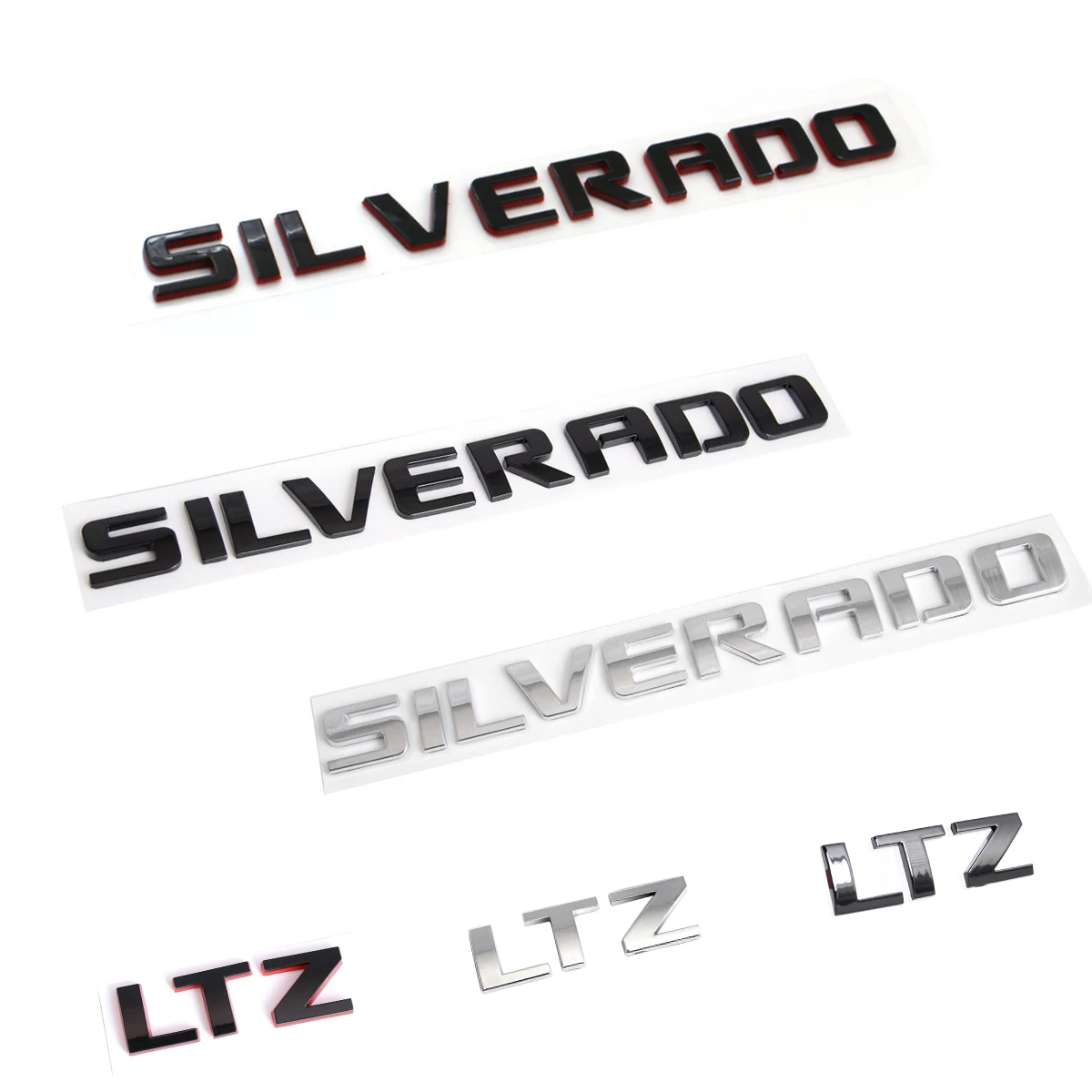 

3D SILVERADO LTZ Автомобильная дверь брызговик задние эмблемы табличка наклейка украшение для Silverado 1500 2500hd 3500hd аксессуары