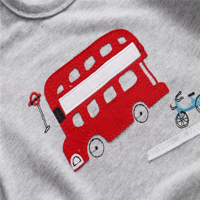 Свитшот с аппликацией для мальчиков длинным рукавом и принтом | Мать ребенок