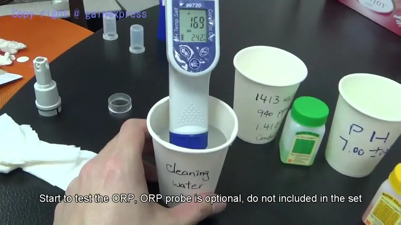 

6-in-1 Pen type Water Quality Meter pH Temperature Conductivity ORP TDS Salinity Tester with ORP probe(OEM packaging available)