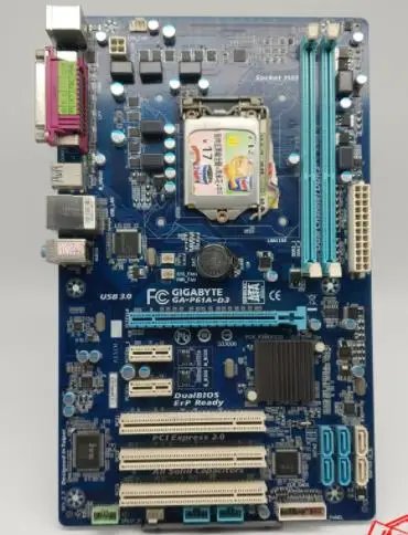 

Gigabyte GA-P61A-D3 original motherboard DDR3 LGA 1155 boards P61A-D3 16GB usb3.0 H61 used Desktop Motherboard on sales