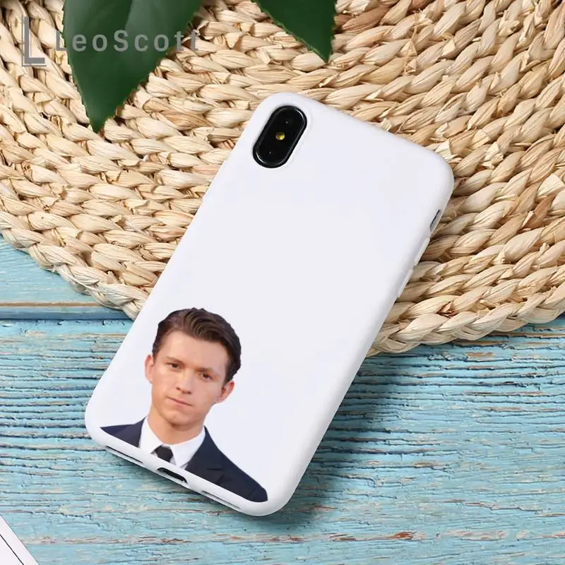 

American actors Tom Holland Phone Case Candy Color for iPhone 6 7 8 11 12 s mini pro X XS XR MAX Plus