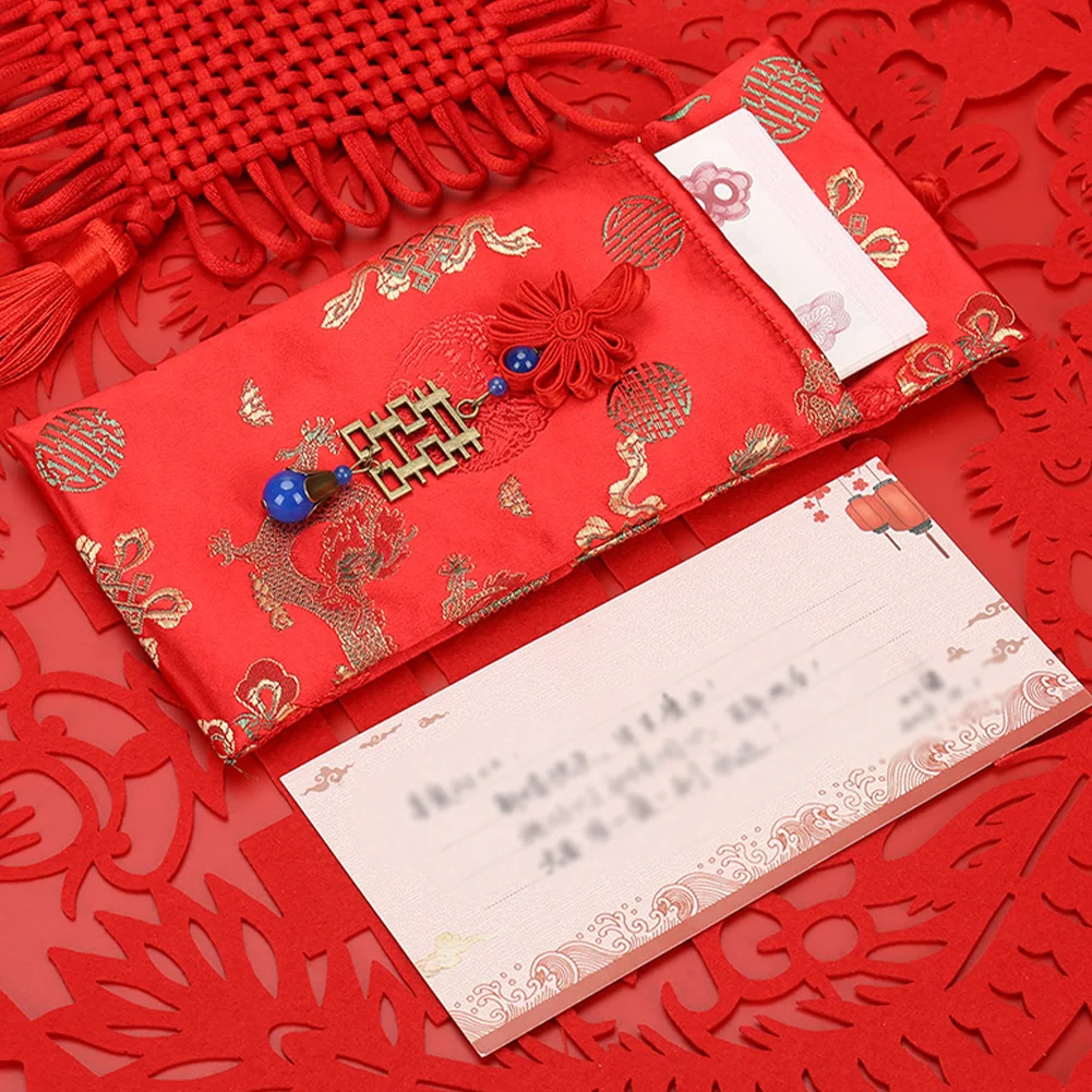 2020 Hong Bao свадебный день рождения Китайский Новогодний подарочный пакет красные