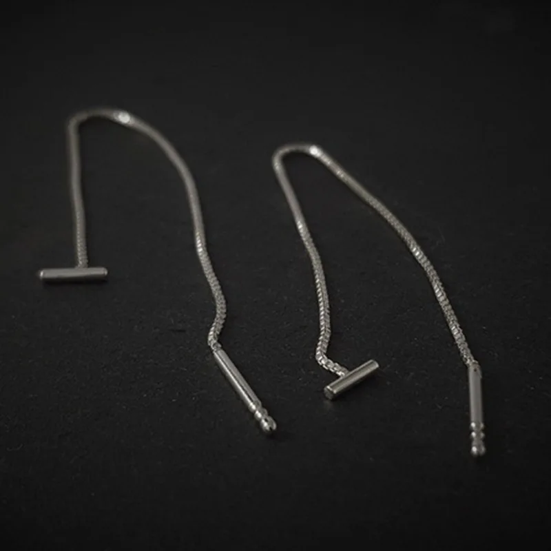 

Minimalist T-shaped Chain Earrings Simple Box Chain Geometric Earrings for Women Party Gift Jewelry