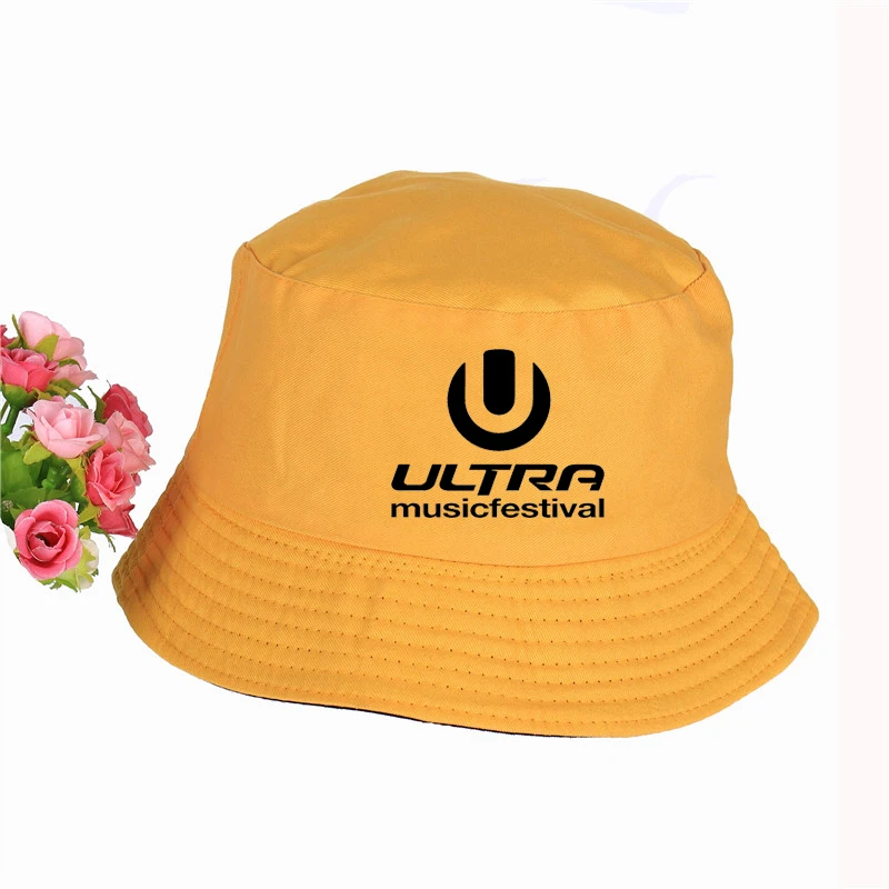 Панама с логотипом музыкального фестиваля для мужчин и женщин плоским козырьком