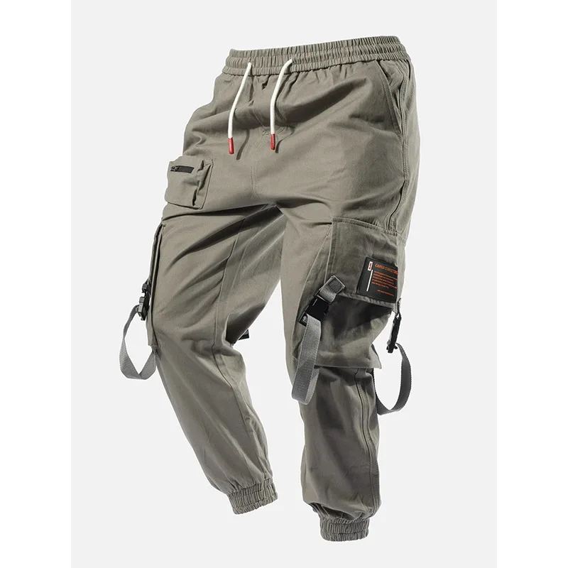 

2021 Streetwear Cargo Pants Men 2021 New Fashion Hip Hop Sweatpants Men High Street Jogger Pant Male Elastic Waist trouser