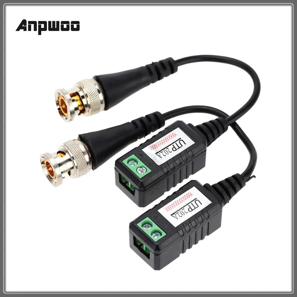 2 шт. Высокое разрешение AHD HD CVI HDTVI BNC к UTP Cat5 видео балун пассивный адаптер