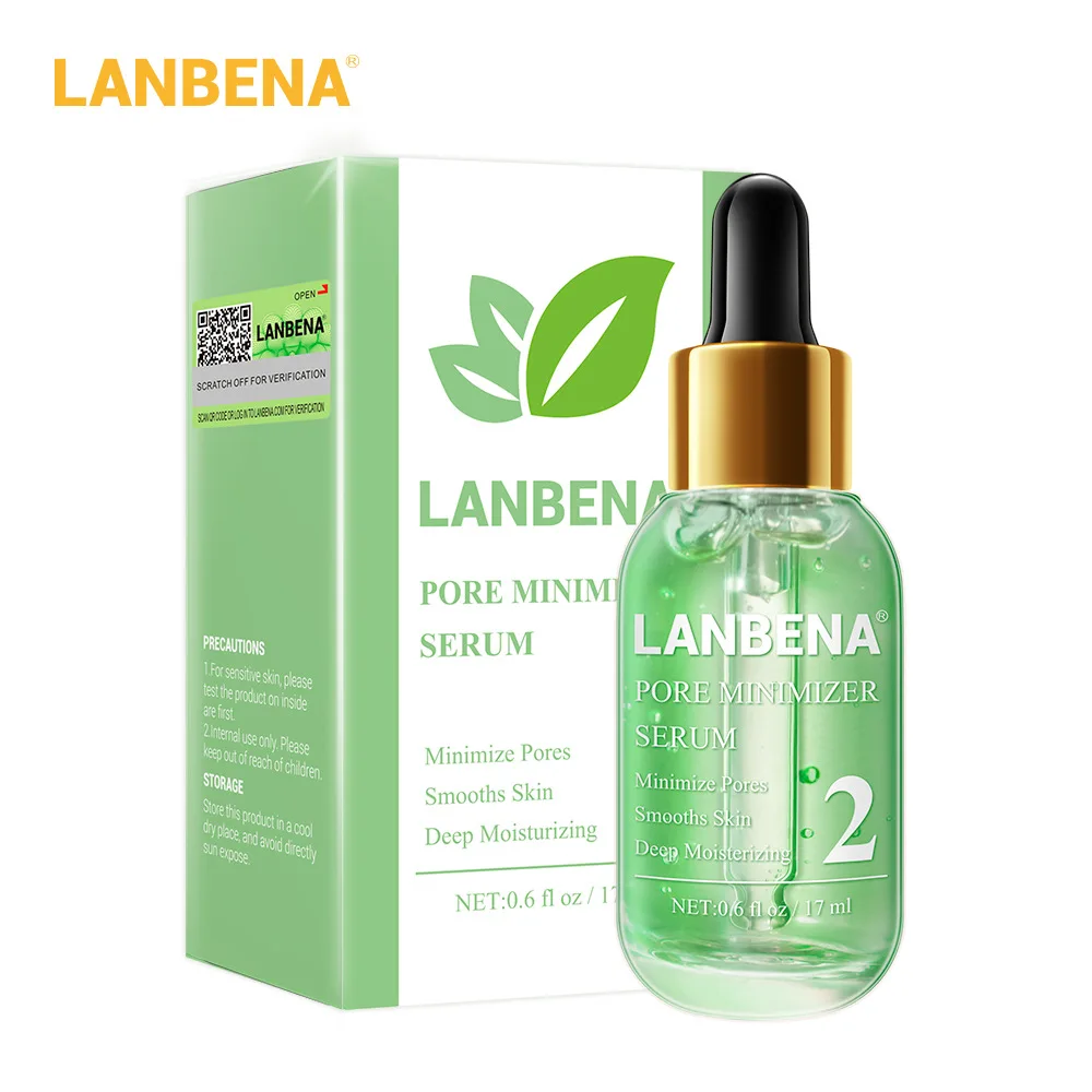 

LANBENA 17ml Serum Pore Minimizer Blackhead Exporting Pore Reducing Serum Mask Acne Deep Cleansing Beauty Cosmetics for Women