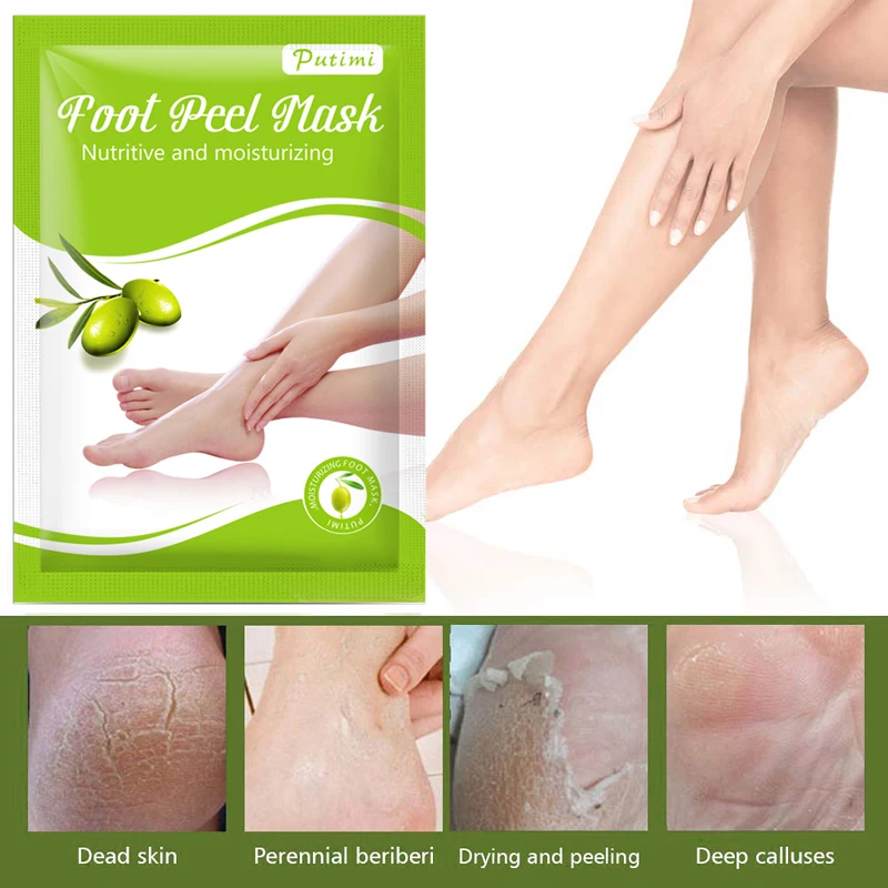 

8pairs Exfoliating Foot Mask Peeling Pedicure Socks for Legs Remove Dead Skin Whitening Moisturizing Feet Mask Foot Care