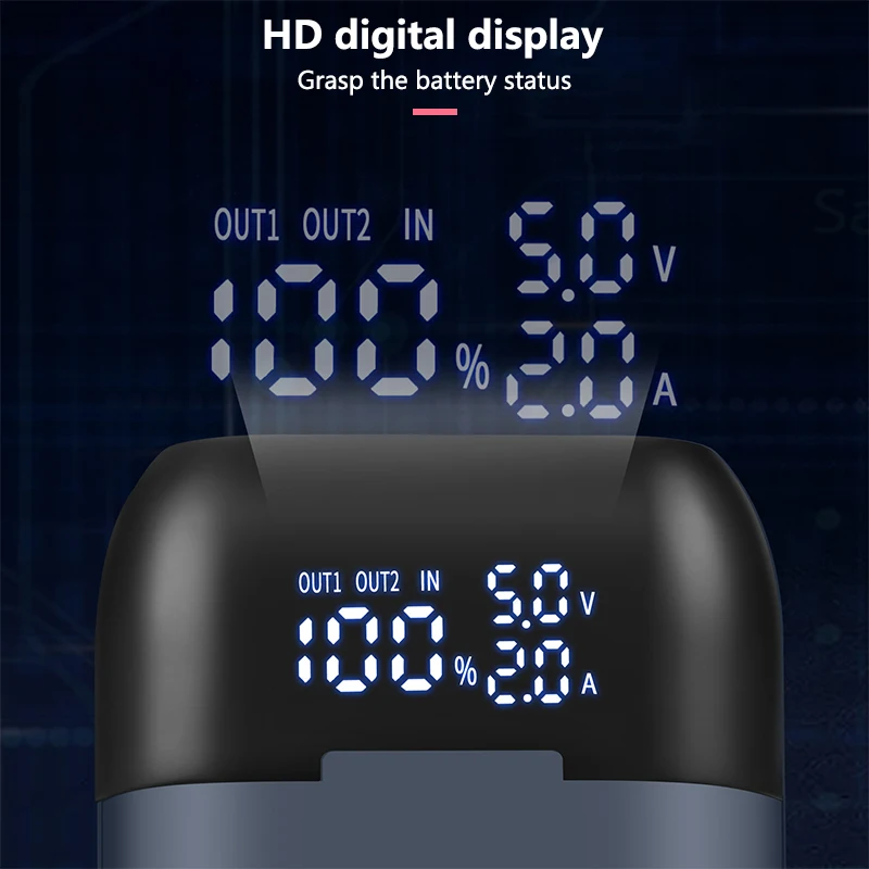Чехол для зарядного устройства 18650 DIY Power Bank Box QC3.0 PD 18 Вт чехол быстрой зарядки