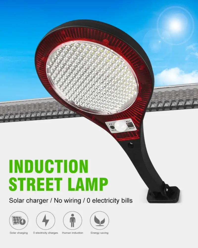 

COB Solar Street Light Led Outdoor Solar Lamp 3 Modes Waterproof PIR Motion Sensor Powered Sunlight Wall Lamp Garden Decoration