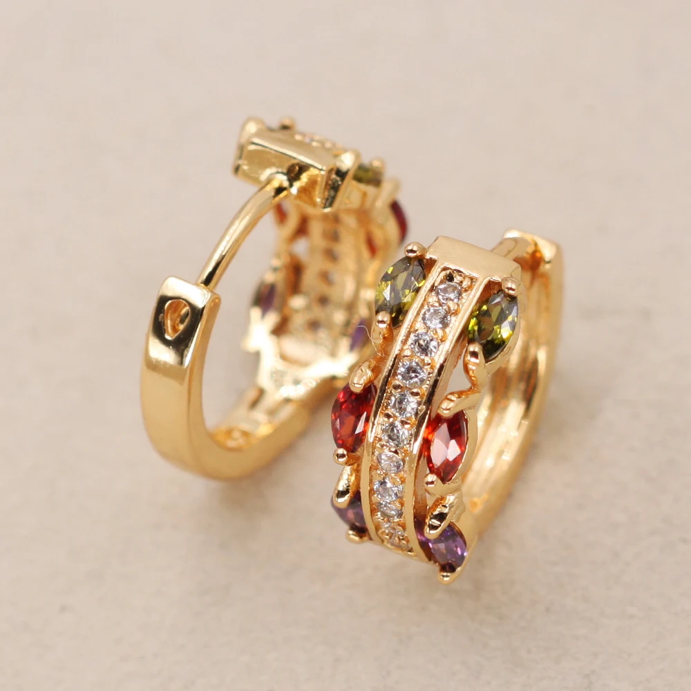 Новые эффектные богемные серьги женские индийские ювелирные изделия Золотые