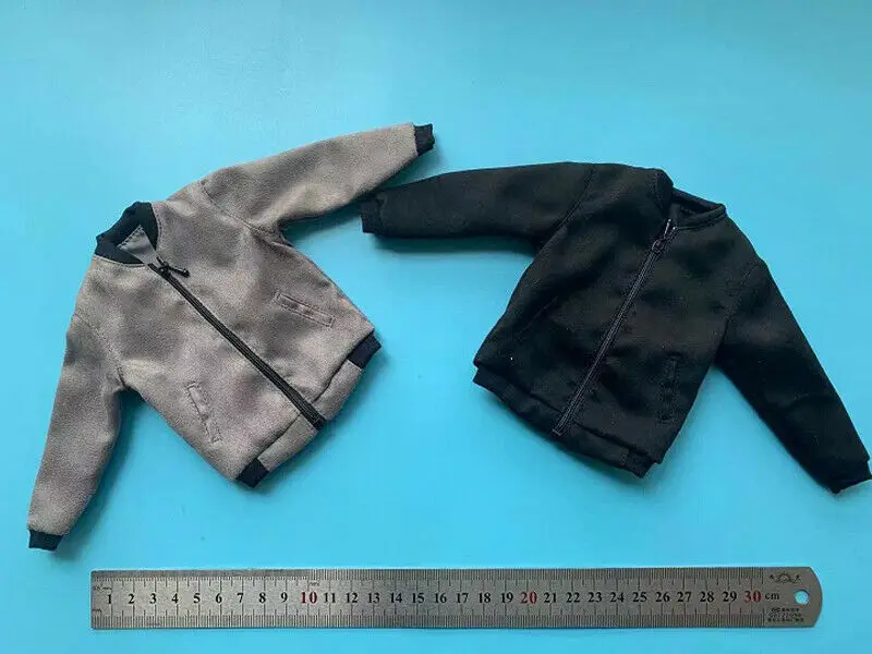

1/6 Scale Soldier Clothes Trendy Zipper Outer Jacket Model for 12" Action Doll
