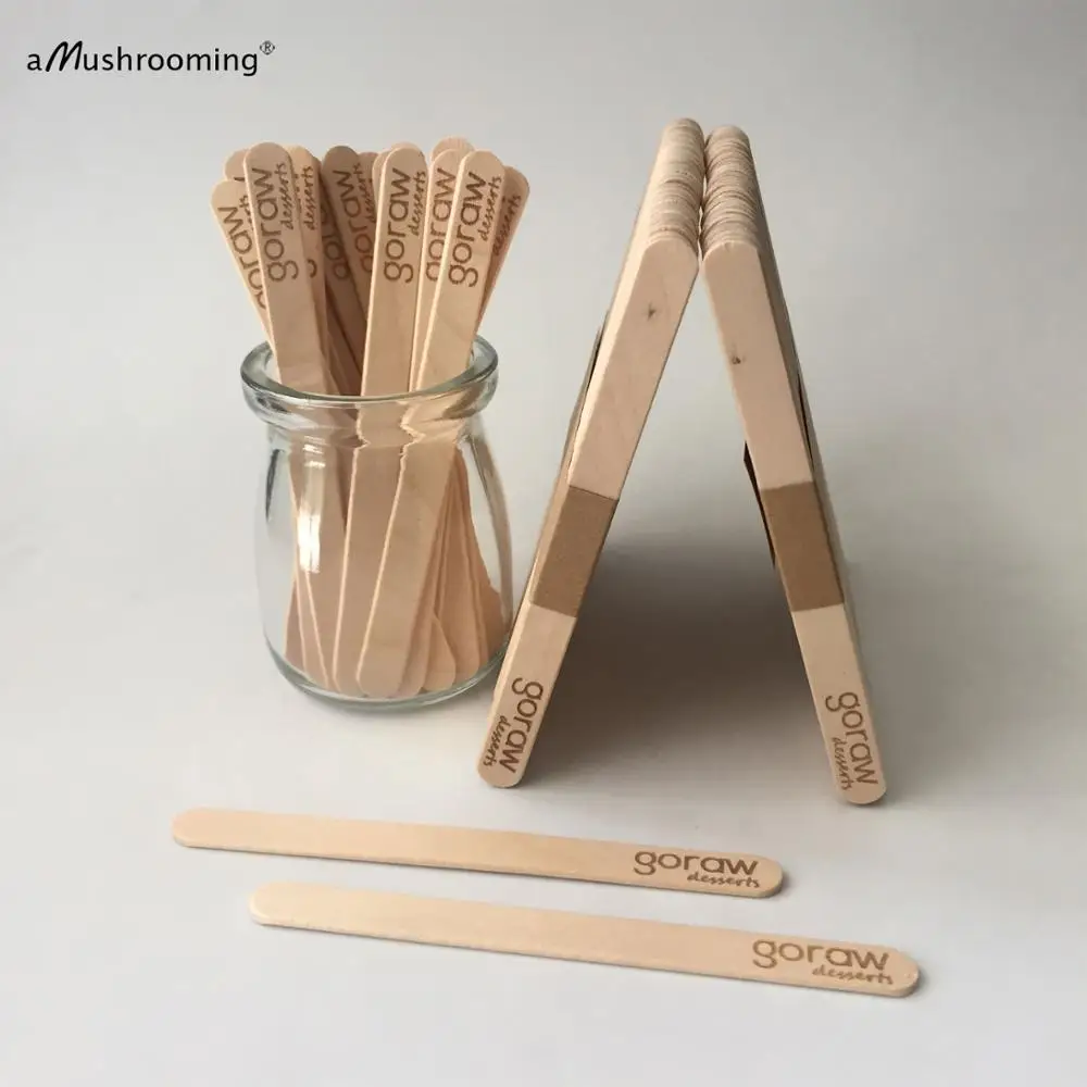 100 ремесло палочек для фруктового мороженного деревянные палочки весло поп Cakesicle