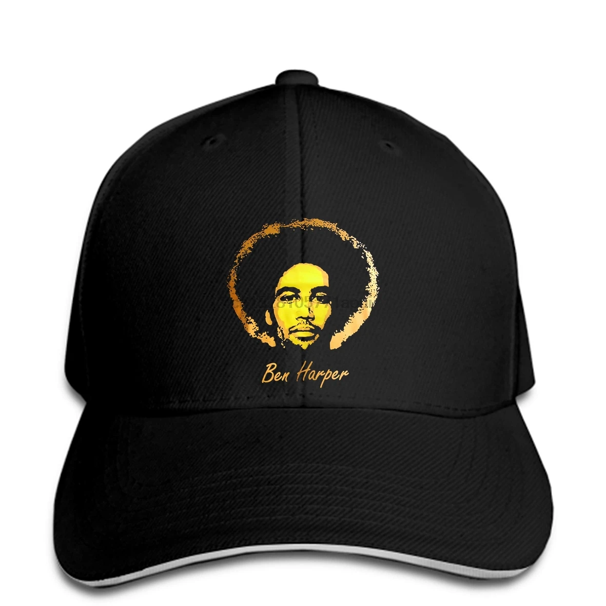 

Baseball cap Ben Harper blues folk soul reggae music brown Print hat